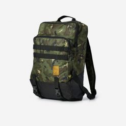Plecak Tactical 20 l camo ISV. Brązowe plecaki damskie SOLOGNAC, bez wzorów, z materiału. Za 69.99 zł.