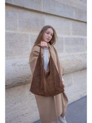 Maison héritage PARIS Skórzana torebka "Perle" w kolorze brązowym - 48 x 33 cm rozmiar: onesize. Brązowe torebki klasyczne damskie maison héritage PARIS, bez wzorów, z materiału, bez dodatków. Za 434.99 zł.