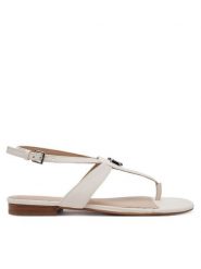 LAUREN RALPH LAUREN Sandały Everley 802959146009 Biały. Białe sandały damskie Lauren Ralph Lauren, bez wzorów, ze skóry, bez obcasa, na płaskiej podeszwie. Za 349.99 zł.