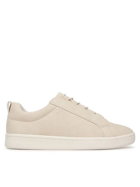 Calvin Klein Sneakersy Low Cut V3X9-83286-0315 S Beżowy. Brązowe buty sportowe dziewczęce CALVIN KLEIN, bez wzorów, ze skóry, bez zapięcia. Za 429.99 zł.