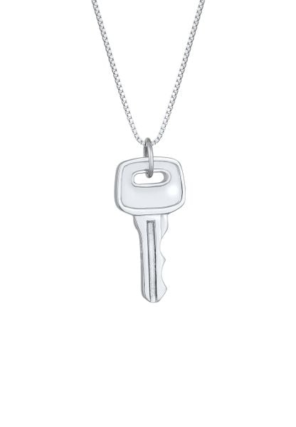 KUZZOI Męski łańcuszek wenecki z zawieszką kluczyk Trend Solid w pozłacanym srebrze 925 Sterling Silver Naszyjniki 1 ct Męskie. Szare biżuteria dla mężczyzn KUZZOI, pozłacane. Za 293.99 zł.