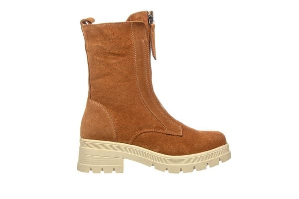 Botki Bayla-161 188 1104 53 Coconut Suede 161628, Brązowy, Skóra naturalna - 37. Brązowe botki damskie Bayla, na zimę, z gumy, eleganckie, z okrągłym noskiem, za kostkę, bez obcasa, bez zapięcia. W wyprzedaży za 299.00 zł.