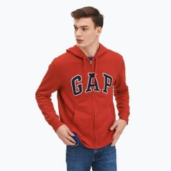 Bluza męska GAP XLS FT Arch FZ HD. Czerwone bluzy bez kaptura męskie GAP, m. Za 159.99 zł.