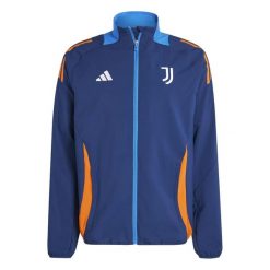 Bluza dresowa Prematch Juventus Turin 2024/25. Niebieskie bluzy bez kaptura męskie Adidas, xs, z dresówki. Za 287.50 zł.