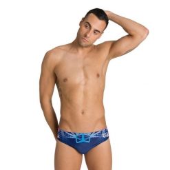 Kąpielówki slipy męskie na basen Arena OG Brief US. Niebieskie kąpielówki męskie Arena, l, bez wzorów, do pływania. Za 49.99 zł.