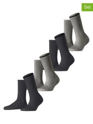 ESPRIT Skarpety (4 pary) "Basic Tennis" w kolorze antracytowo-szarym do tenisa rozmiar: 39-42. Czarne skarpetki męskie Esprit, bez wzorów, z materiału. Za 74.63 zł.