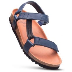 Sandały damskie SCHOLL HEAVEN AD na rzepy. Niebieskie sandały damskie Scholl, bez wzorów, bez obcasa. Za 249.99 zł.