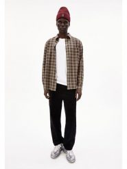 Armedangels Koszula "Noaamos" w kolorze beżowo-jasnobrązowym rozmiar: XL. Brązowe koszule męskie ARMEDANGELS, xl, bez wzorów, z bawełny, bez kołnierzyka, bez ramiączek. Za 135.49 zł.