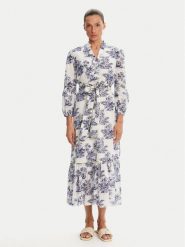 Iconique Sukienka letnia IC25-078 Biały Relaxed Fit. Białe sukienki damskie Iconique, na lato, l, bez wzorów, z bawełny, bez kołnierzyka, bez ramiączek. Za 439.99 zł.