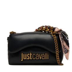 Torebka Just Cavalli. Czarne torebki klasyczne damskie Just Cavalli, bez wzorów, bez dodatków. Za 649.99 zł.