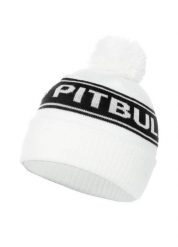 Czapka męska Pitbull zimowa Mills Logo. Białe czapki męskie PITBULL, na zimę, bez wzorów, z dzianiny. Za 59.00 zł.