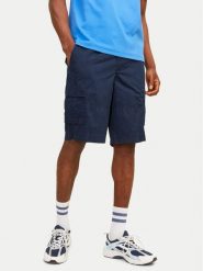 Jack & Jones Szorty materiałowe Jpstcole 12253222 Granatowy Loose Fit. Niebieskie szorty męskie Jack & Jones, bez wzorów, z bawełny. Za 99.99 zł.