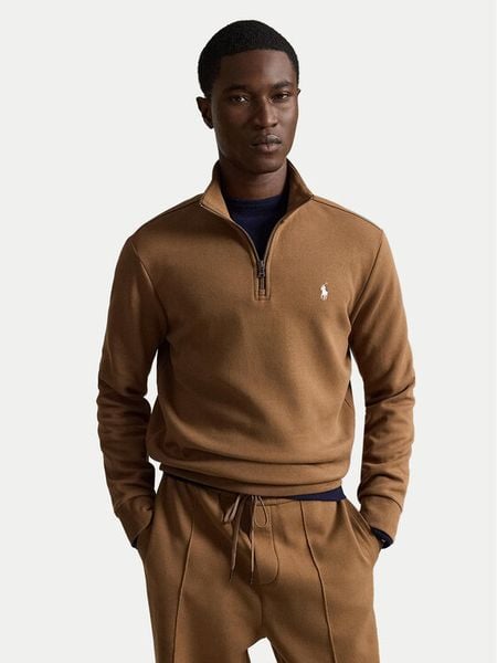 Polo Ralph Lauren Bluza 710P06234510 Brązowy Regular Fit. Brązowe bluzy bez kaptura męskie Polo Ralph Lauren, m, z syntetyku. Za 859.99 zł.