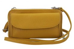 Listonoszka portfel skórzana BARBERINI'S 909-43 c. żółty. Żółte shopper bag damskie Barberinis, bez wzorów, ze skóry, przez ramię, duże, bez dodatków. Za 159.99 zł.