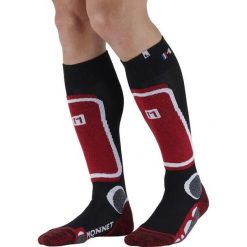 Skarpetki Monnet Backside+. Czerwone skarpetki damskie MONNET, bez wzorów, z materiału. Za 123.00 zł.