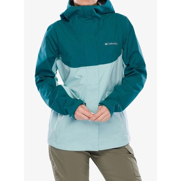 Kurtka przeciwdeszczowa damska Columbia Wahkeena Falls 3L Shell. Zielone kurtki damskie Columbia, l, bez wzorów, bez kaptura. Za 576.99 zł.