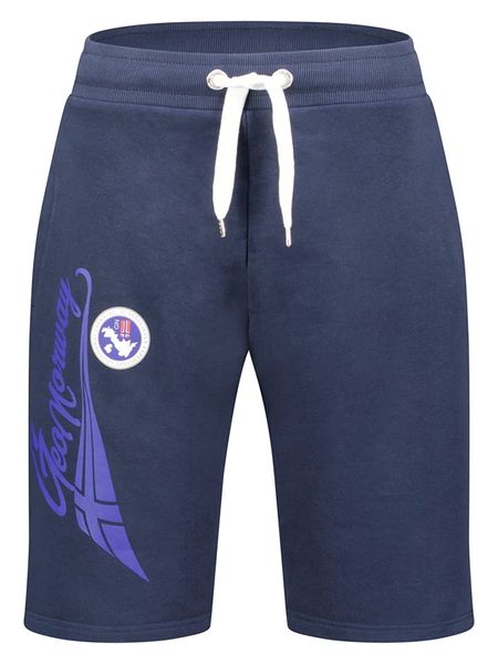 Geographical Norway Bermudy dresowe "Parithe" w kolorze granatowym rozmiar: XXL. Niebieskie szorty męskie Geographical Norway, bez wzorów, z dresówki. Za 114.95 zł.