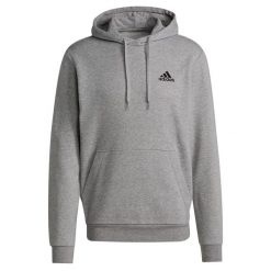 Bluza adidas Essentials Fleece M H12213. Czarne bluzy bez kaptura męskie Adidas, bez wzorów, sportowe, bez kołnierzyka, bez ramiączek. Za 182.00 zł.