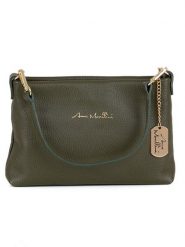 Anna Morellini Skórzana torebka "Sancia" w kolorze khaki - 25 x 16 x 4 cm rozmiar: onesize. Brązowe torebki klasyczne damskie Anna Morellini, bez wzorów, z materiału, bez dodatków. Za 175.45 zł.