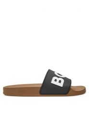 Boss Klapki Kirk Slid rblg N 50498241 Beżowy. Brązowe klapki i japonki męskie Boss, z tworzywa sztucznego. Za 229.99 zł.