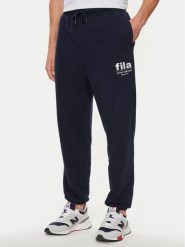Fila Spodnie dresowe FAM0647 Granatowy Regular Fit. Niebieskie spodnie dresowe męskie Fila, bez wzorów, z bawełny. Za 139.99 zł.