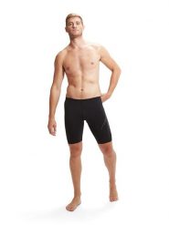 Speedo Kąpielówki "Eco+ H-Boom" w kolorze czarno-szarym rozmiar: 8. Czarne kąpielówki męskie Speedo, bez wzorów, z materiału. Za 122.45 zł.