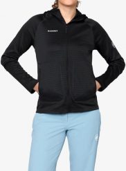 Bluza damska rozpinana Mammut Crag ML Hooded Jacket. Czarne bluzy z kapturem damskie Mammut, l, z materiału. Za 560.99 zł.