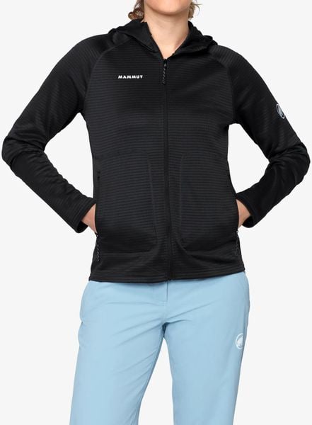 Bluza damska rozpinana Mammut Crag ML Hooded Jacket. Czarne bluzy z kapturem damskie Mammut, l, z materiału. Za 560.99 zł.
