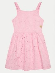 Guess Sukienka elegancka J4GK22 WG5N0 Różowy Regular Fit. Czerwone sukienki dziewczęce Guess, z aplikacjami, z bawełny, eleganckie, bez ramiączek. Za 349.99 zł.