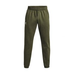 Spodnie do biegania Under Armour Essential Fleece. Białe spodnie sportowe męskie Under Armour, z bawełny. Za 261.50 zł.