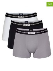 Joop! Bodywear Bokserki (3 pary) w kolorze szarym, czarnym i białym rozmiar: L. Białe bokserki męskie Joop! Bodywear, bez wzorów. Za 84.45 zł.
