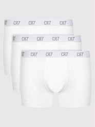 Cristiano Ronaldo CR7 Komplet bokserek Main Basic 3Pack 8100-49-100 Biały. Białe bokserki męskie Cristiano Ronaldo CR7, bez wzorów, z bawełny. Za 98.95 zł.