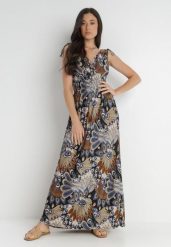Czarna Sukienka Zarena. Czarne sukienki damskie Born2be, na imprezę, l, bez wzorów, boho, bez kołnierzyka, bez ramiączek, maxi, kopertowe. W wyprzedaży za 59.99 zł.