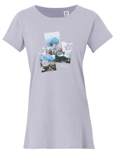 Regatta Koszulka "Breezed" w kolorze fioletowym rozmiar: 42. Różowe bluzki damskie Regatta, bez wzorów, z bawełny, bez kołnierzyka, bez ramiączek. Za 47.71 zł.