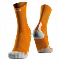 Skarpety unisex X-Socks Bike Perform Crew Flame Orange O030. Brązowe skarpetki damskie X-Socks, bez wzorów. Za 119.99 zł.