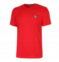 Koszulka tenisowa Fila T-shirt Dani. Czerwone t-shirty damskie Fila, xl, bez wzorów, z materiału, bez kołnierzyka. Za 89.99 zł.