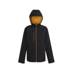 Kurtka wodoodporna z kapturem Regatta Navigate. Czarne kurtki damskie Regatta, na lato, bez wzorów, z kapturem. Za 268.50 zł.