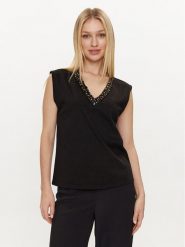 Lola Casademunt by Maite Bluzka MS2415028 Czarny Relaxed Fit. Czarne bluzki damskie Lola Casademunt by Maite, s, bez wzorów, z bawełny, bez ramiączek. Za 159.99 zł.