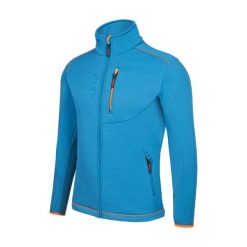 Bluza polarowa turystyczna męska Alpinus Bonette Power Stretch Pro. Niebieskie bluzy bez kaptura męskie Alpinus, m, z polaru. Za 399.00 zł.