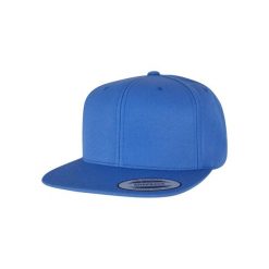 Czapka snapback Flexfit Classic. Niebieskie czapki z daszkiem damskie FLEXFIT, bez wzorów, z wełny. Za 68.15 zł.