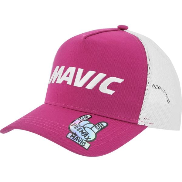 Czapka Trucker Mavic. Czerwone czapki męskie MAVIC, bez wzorów, sportowe. Za 177.00 zł.