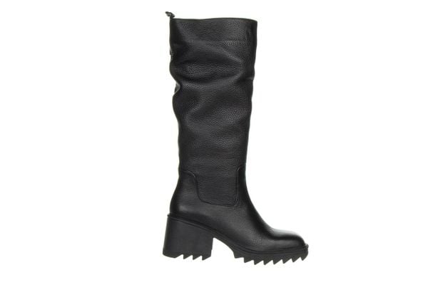 Kozaki Bayla-200 155 F-3481 01 200027, Czarny, Skóra naturalna - 36. Czarne kozaki damskie Bayla, z gumy, przed kolano, bez obcasa. W wyprzedaży za 399.00 zł.