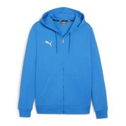 Bluza sportowa męska Puma B23619. Niebieskie bluzy sportowe męskie Puma, bez wzorów, sportowe, bez kołnierzyka, bez ramiączek. Za 270.26 zł.