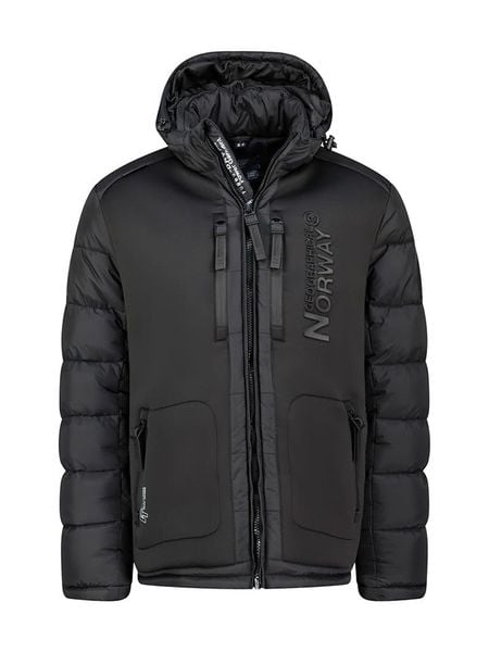 Geographical Norway Kurtka zimowa "Beachwood" w kolorze czarnym rozmiar: S. Czarne kurtki męskie Geographical Norway, na zimę, s, bez wzorów, bez kaptura. Za 271.67 zł.