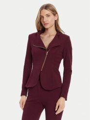 Rinascimento Marynarka CFC0125220003 Bordowy Slim Fit. Czerwone marynarki i żakiety damskie RINASCIMENTO, xl, bez wzorów, z syntetyku. Za 449.99 zł.