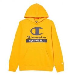 Bluza sportowa chłopięca Champion Hooded Sweatshirt. Żółte bluzy sportowe męskie CHAMPION, xl. Za 185.45 zł.