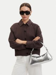 LOVE MOSCHINO Torebka JC4390PP0OKQ0902 Srebrny. Szare torebki klasyczne damskie Love Moschino, bez wzorów, ze skóry, bez dodatków. Za 659.99 zł.