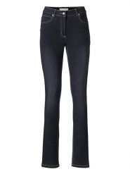 Heine Dżinsy - Slim fit - w kolorze granatowym rozmiar: 46. Niebieskie jeansy damskie Heine. Za 94.95 zł.