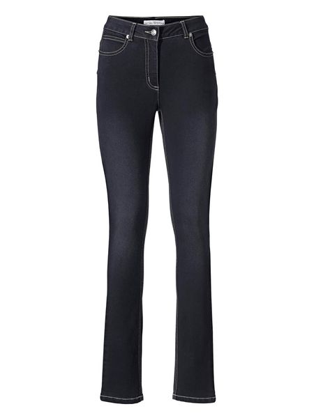 Heine Dżinsy - Slim fit - w kolorze granatowym rozmiar: 46. Niebieskie jeansy damskie Heine. Za 94.95 zł.