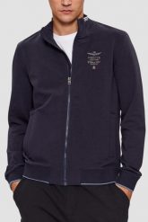 AERONAUTICA MILITARE Granatowa męska bluza. Niebieskie bluzy bez kaptura męskie AERONAUTICA MILITARE, l. W wyprzedaży za 569.99 zł.